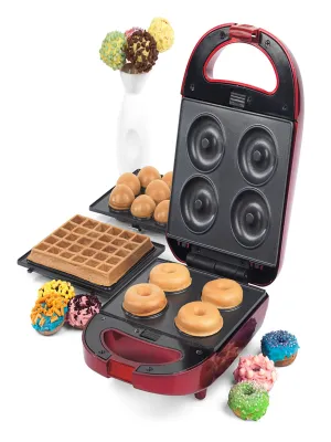 3 In 1 Treat Maker, Doughnut, Cake Pop & Waffle Maker