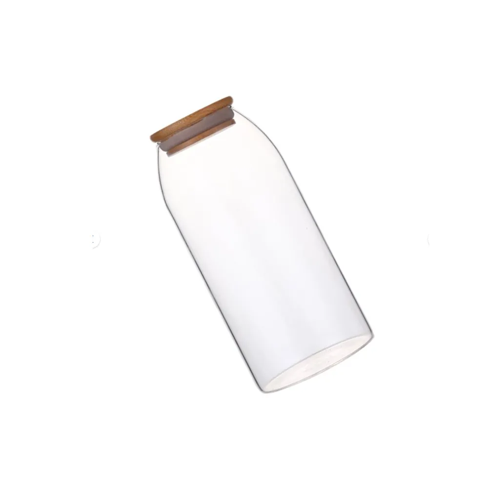 450Ml Household Transparent Glass Jar With Sealed Cork Lid
