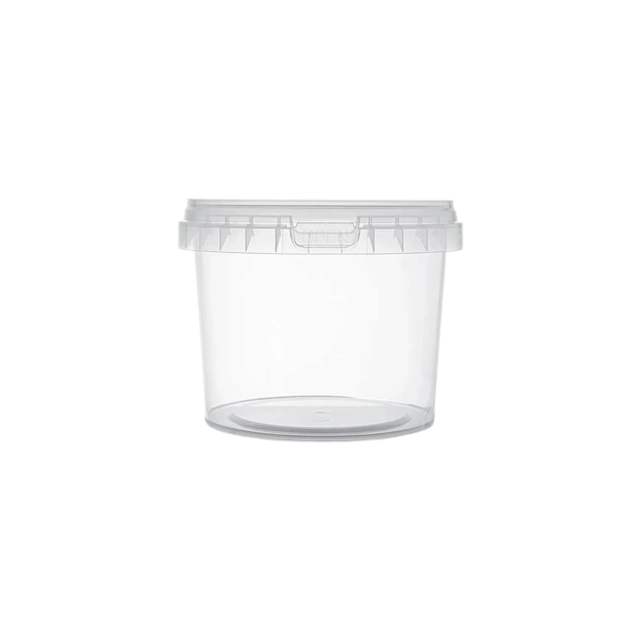 500ml Plastic Tub with Tamper-evident Transparent Lid