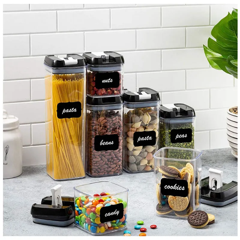 7Pcs Transparent Lockable Plastic Food Storage Containers Ie-2
