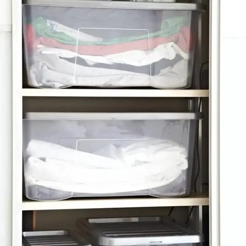 Addis Large 50L Storage Box & Lid Transparent / Clear
