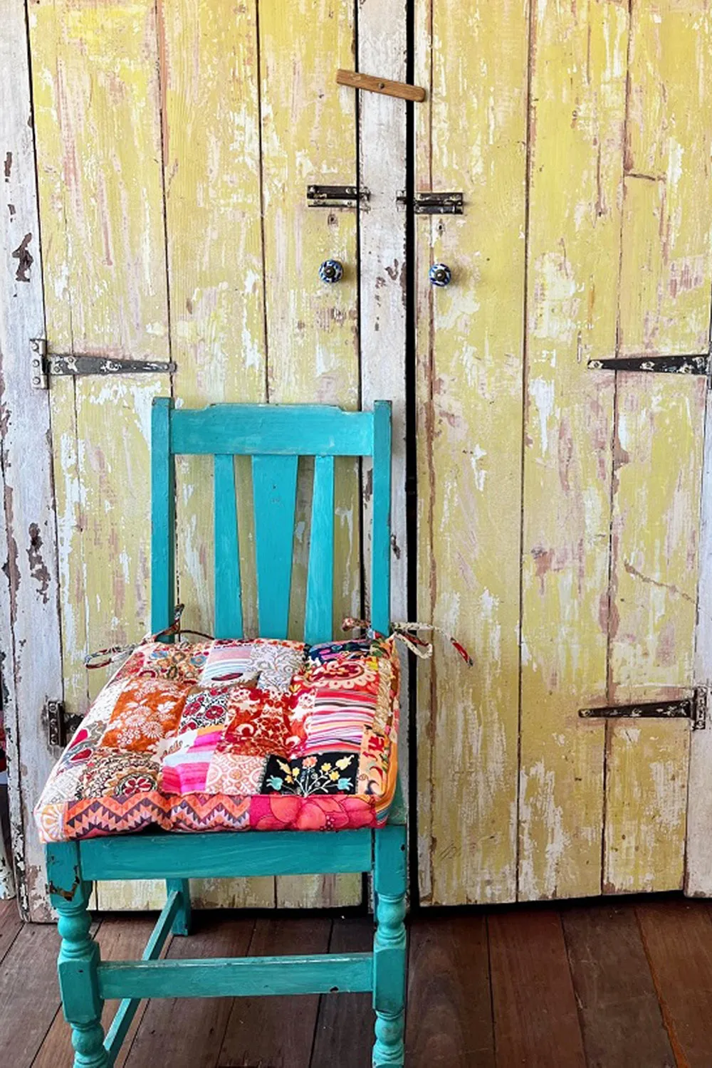 ANNA CHANDLER CANVAS SEAT PAD CUSHION CARAVANSERAI