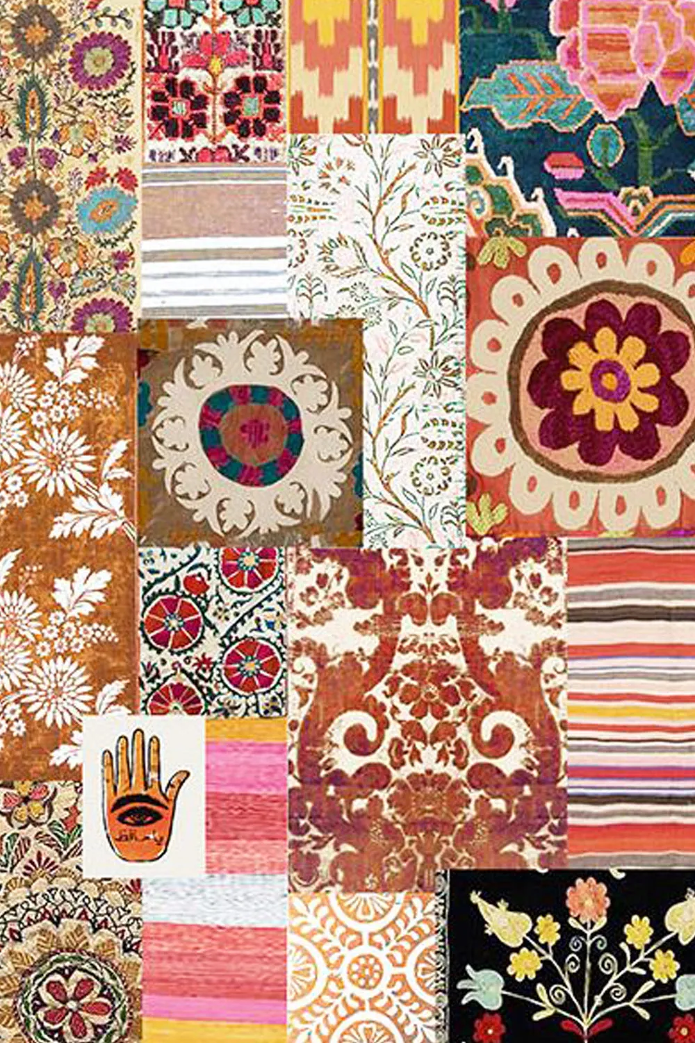 ANNA CHANDLER CANVAS SEAT PAD CUSHION CARAVANSERAI