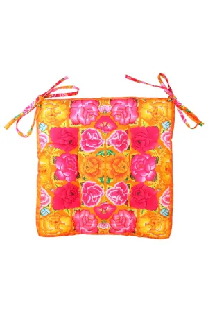 ANNA CHANDLER CANVAS SEAT PAD CUSHION MEXICANA