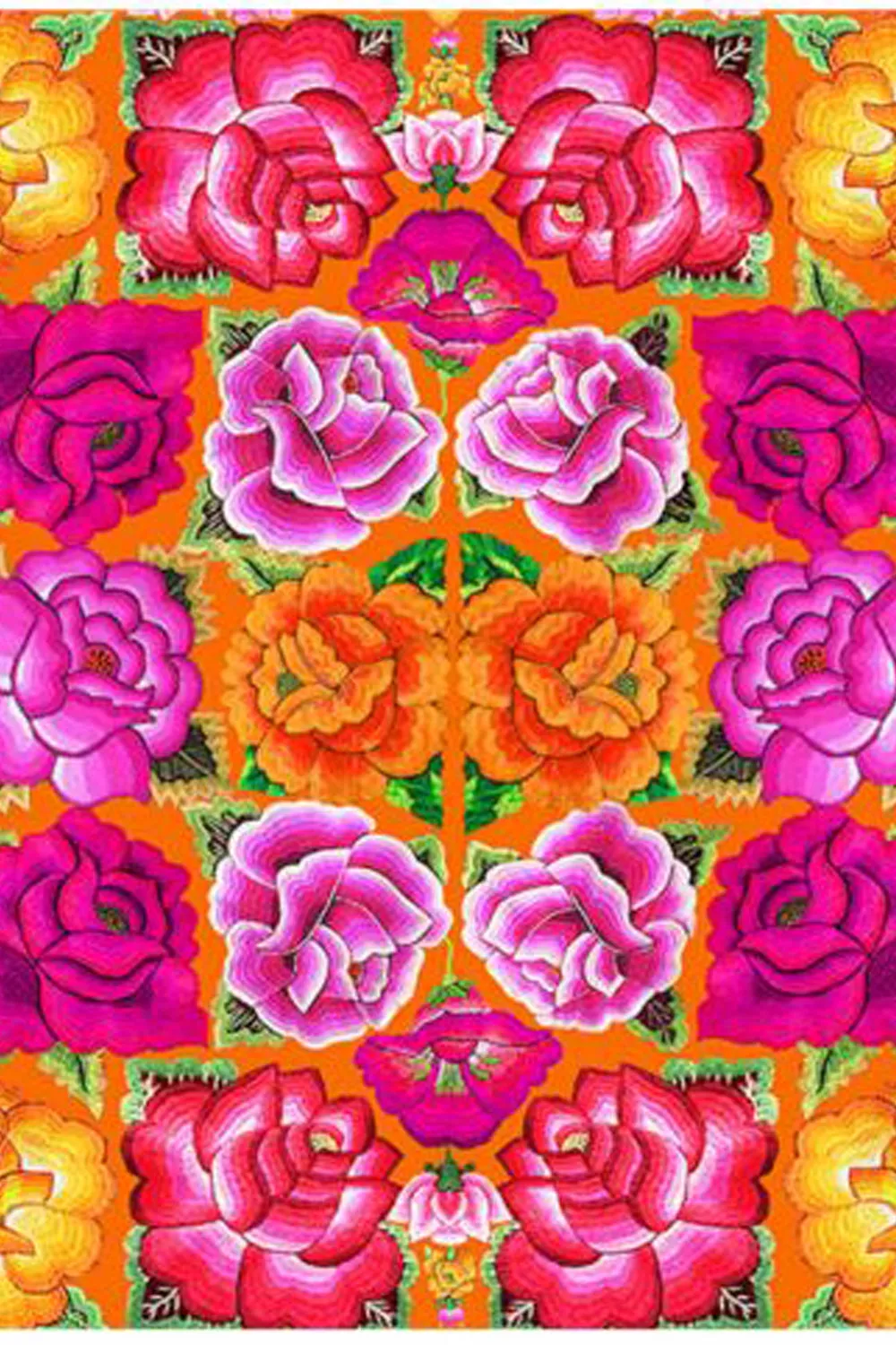 ANNA CHANDLER CANVAS SEAT PAD CUSHION MEXICANA