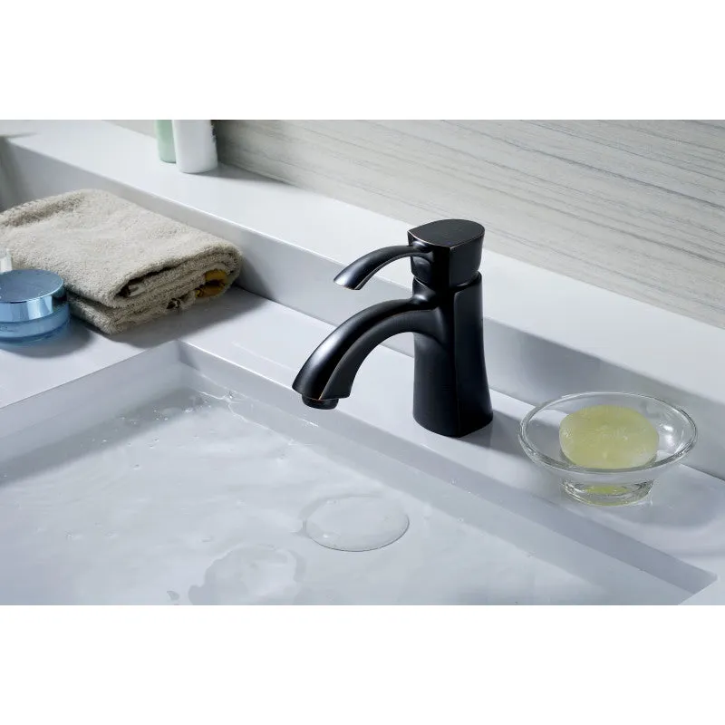 ANZZI Alto Series Single Hole Single-Handle Mid-Arc Bathroom Faucet