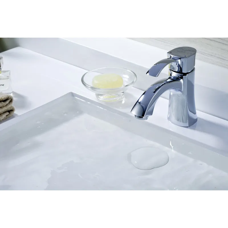 ANZZI Alto Series Single Hole Single-Handle Mid-Arc Bathroom Faucet