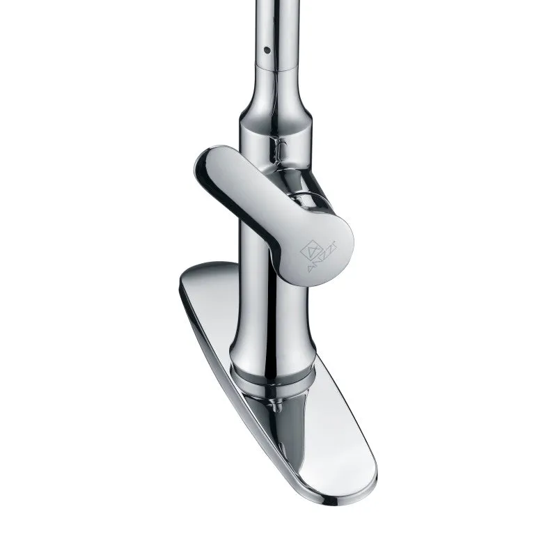 ANZZI Cresent Single Handle Pull-Down Sprayer Kitchen Faucet