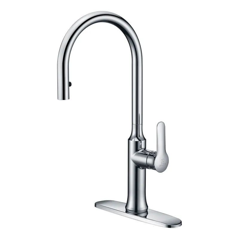 ANZZI Cresent Single Handle Pull-Down Sprayer Kitchen Faucet