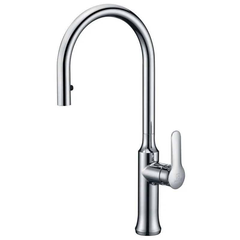 ANZZI Cresent Single Handle Pull-Down Sprayer Kitchen Faucet