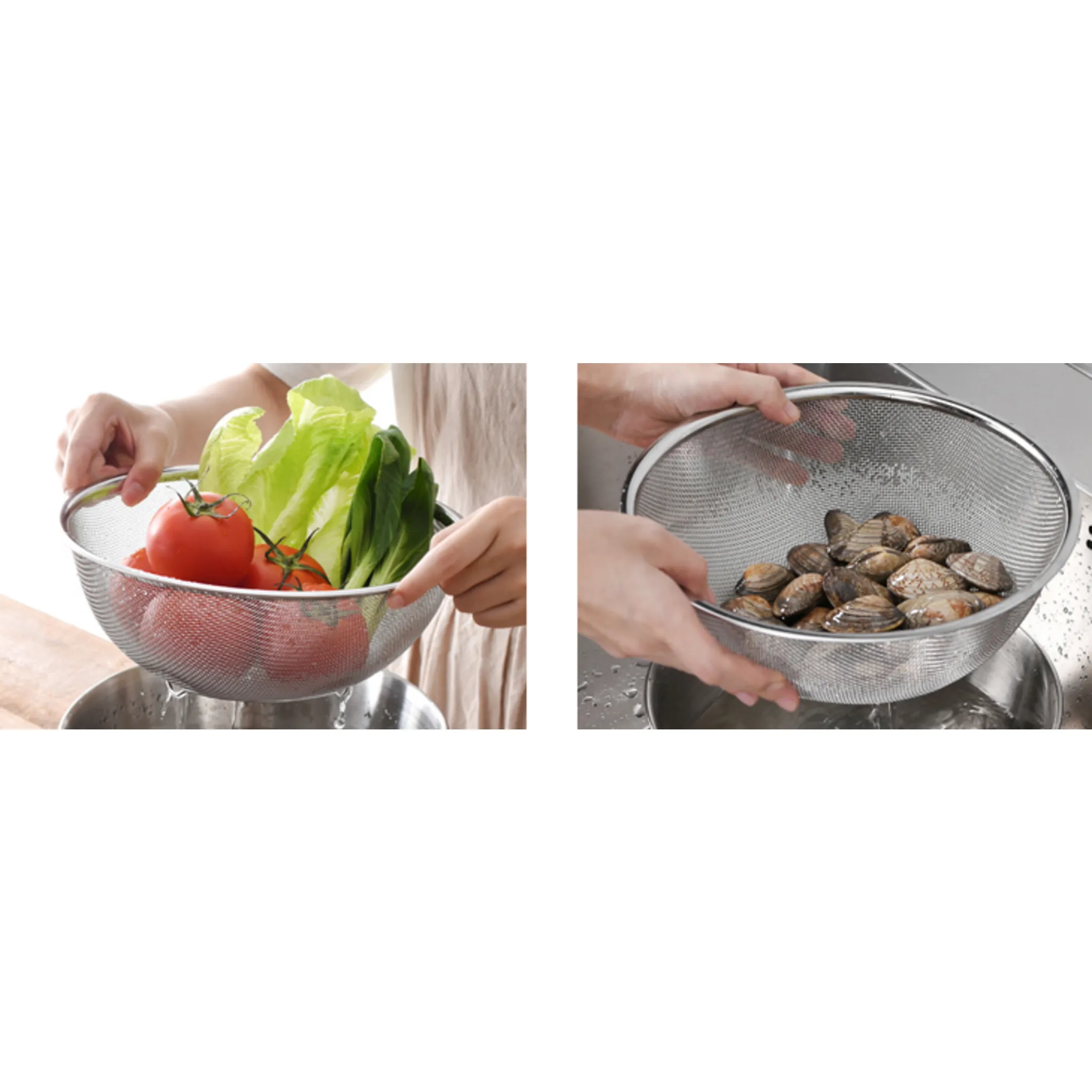 Bargainsteiguer Stainless Steel Mesh & Mix - Mixing Bowl / Dish - 🏆 #24 - Kitchen Essentials - Best of December