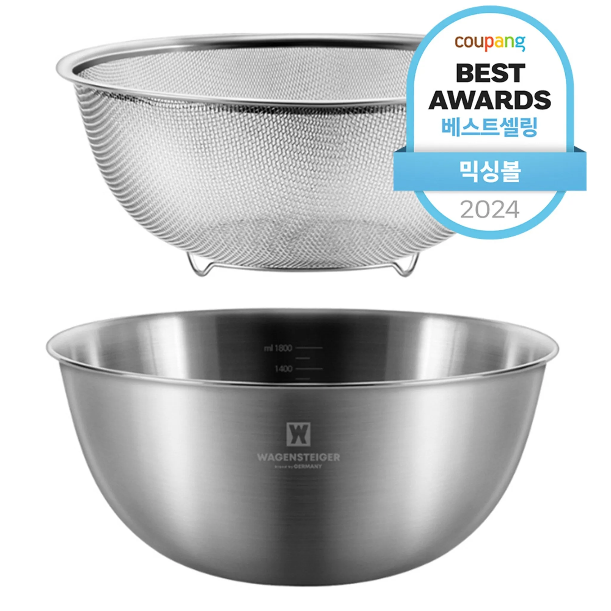 Bargainsteiguer Stainless Steel Mesh & Mix - Mixing Bowl / Dish - 🏆 #24 - Kitchen Essentials - Best of December