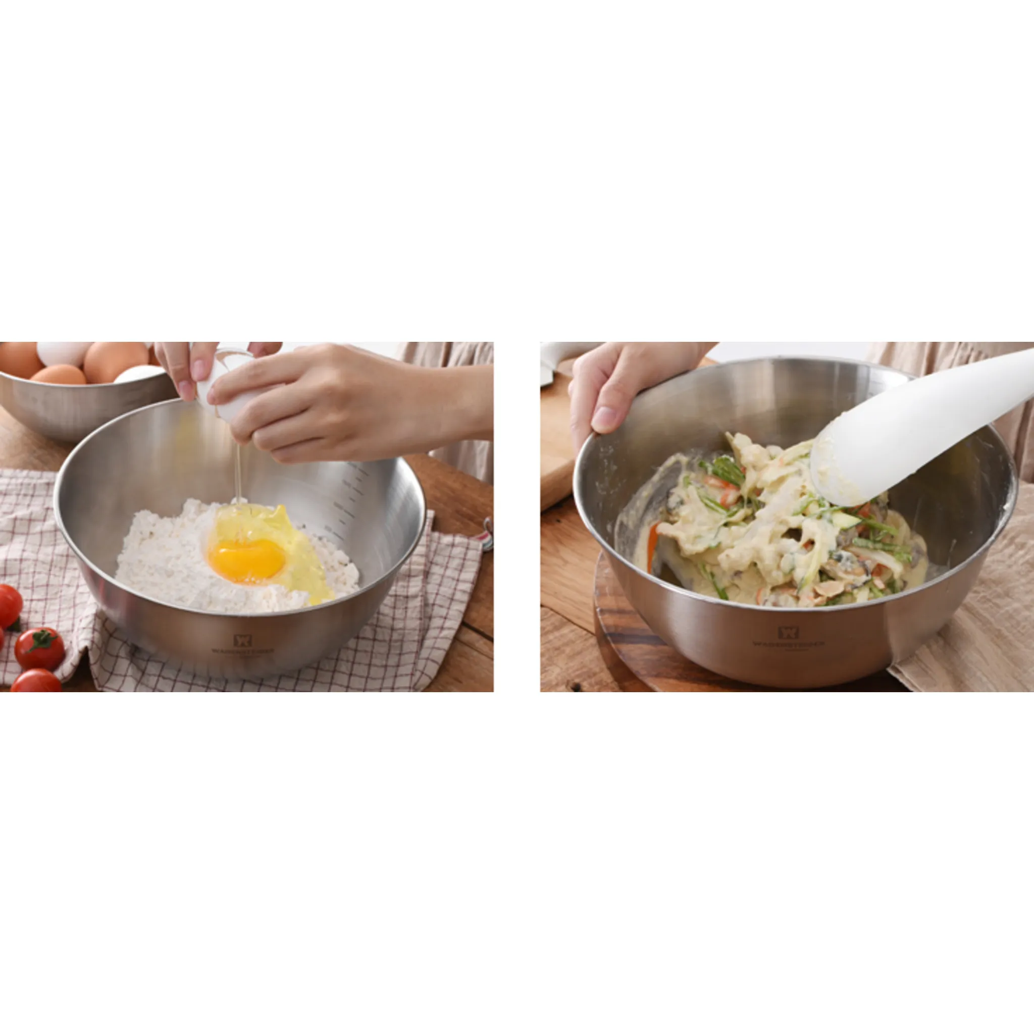 Bargainsteiguer Stainless Steel Mesh & Mix - Mixing Bowl / Dish - 🏆 #24 - Kitchen Essentials - Best of December