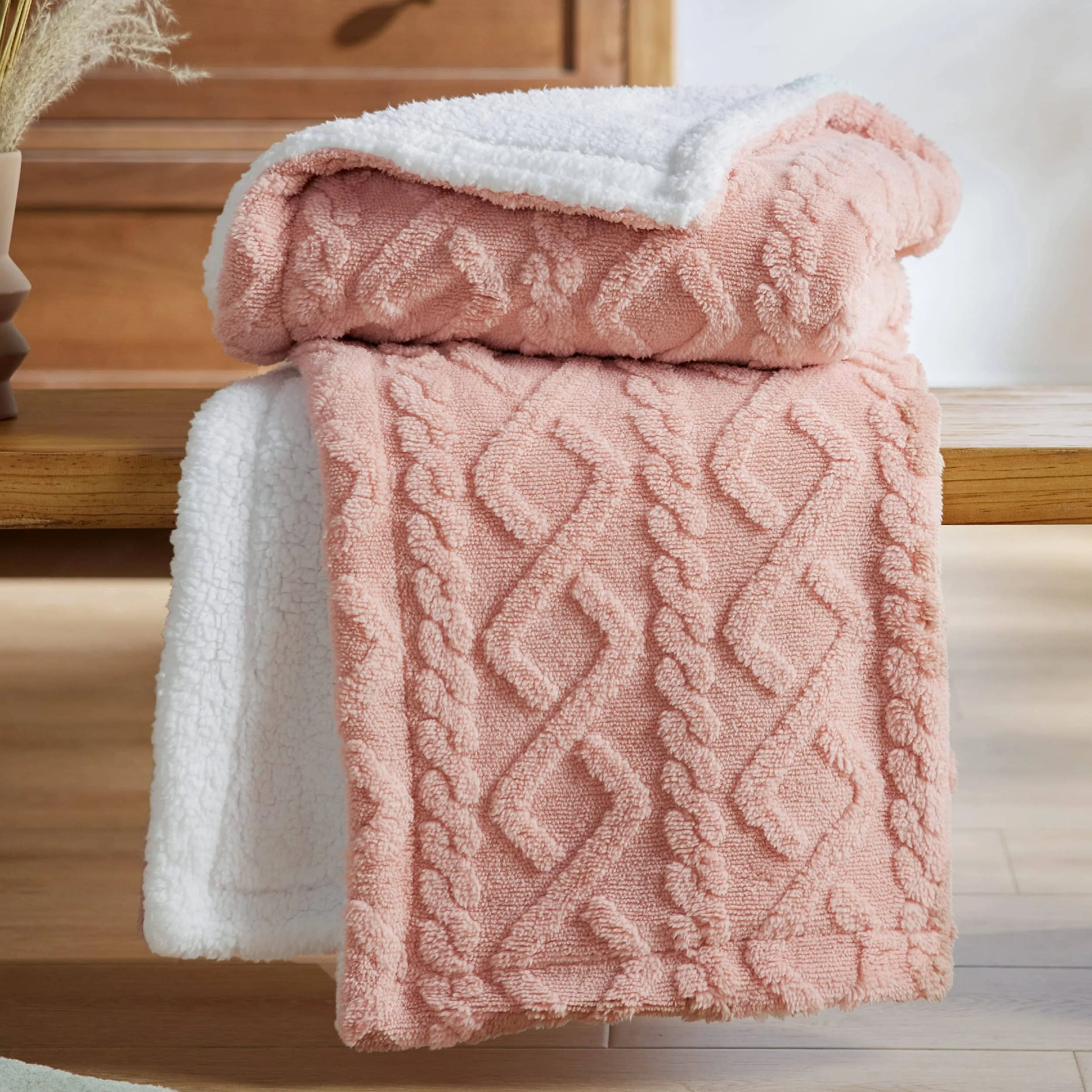 Bedsure Sherpa Throw Blanket For Couch