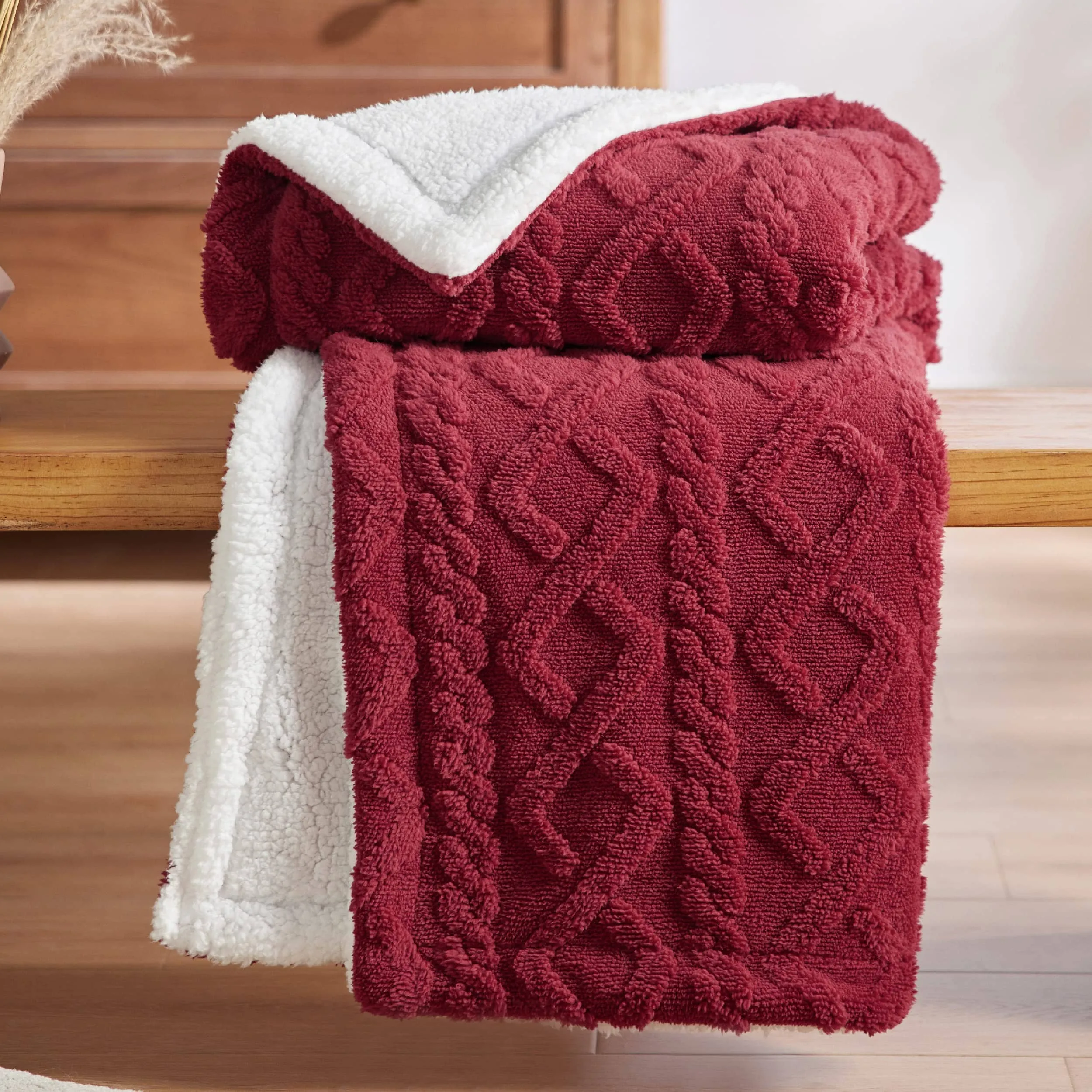 Bedsure Sherpa Throw Blanket For Couch