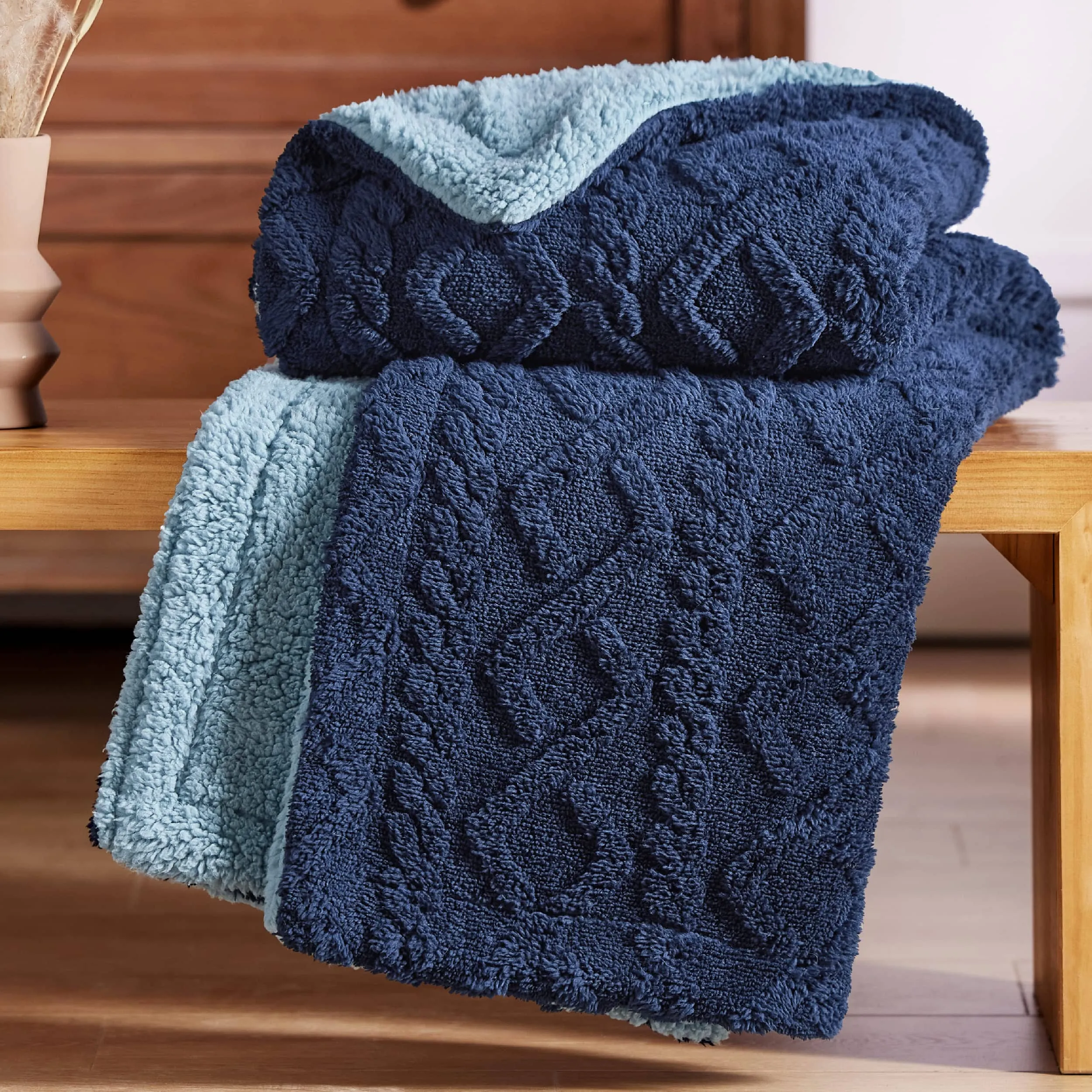 Bedsure Sherpa Throw Blanket For Couch