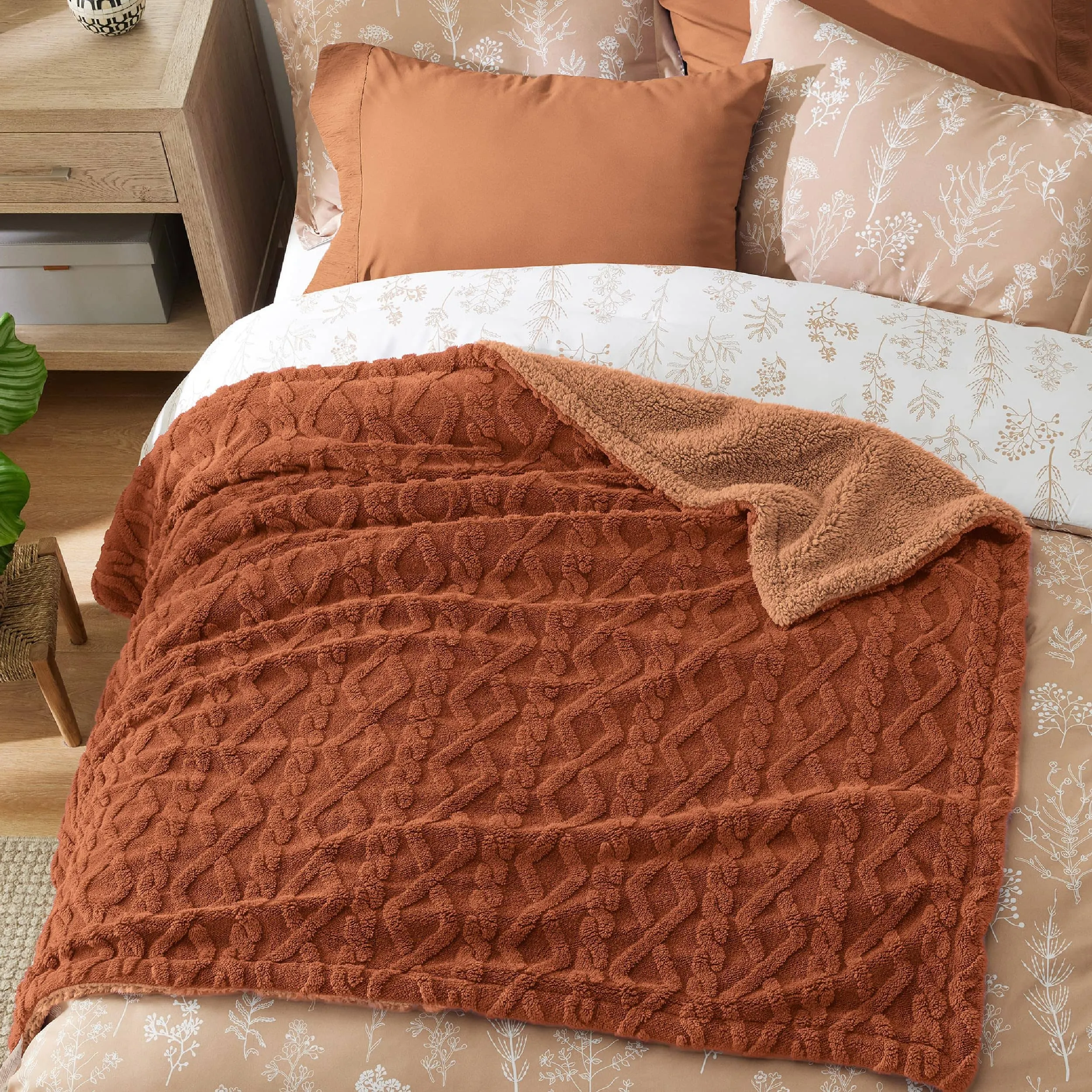 Bedsure Sherpa Throw Blanket For Couch
