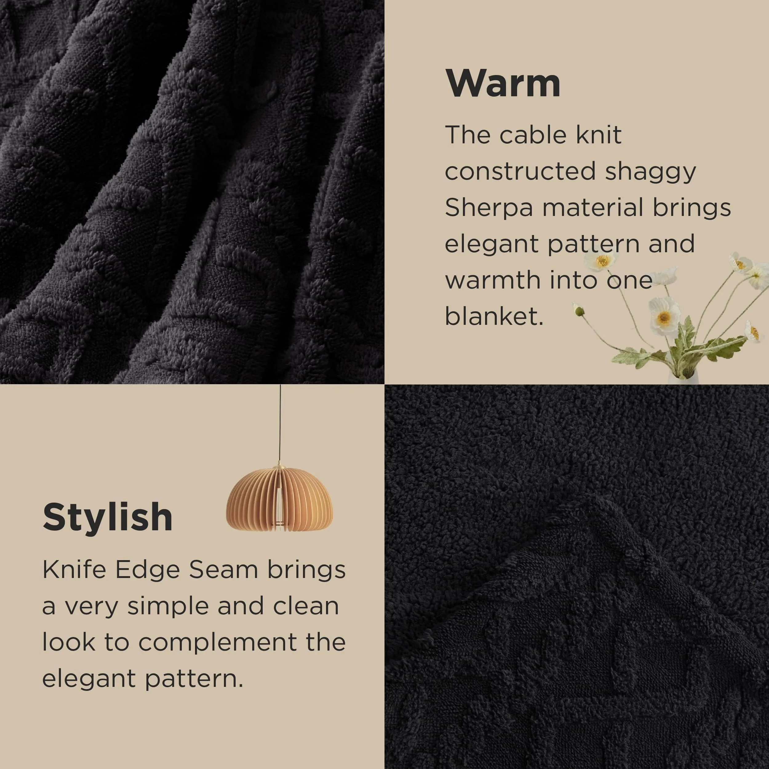 Bedsure Sherpa Throw Blanket For Couch