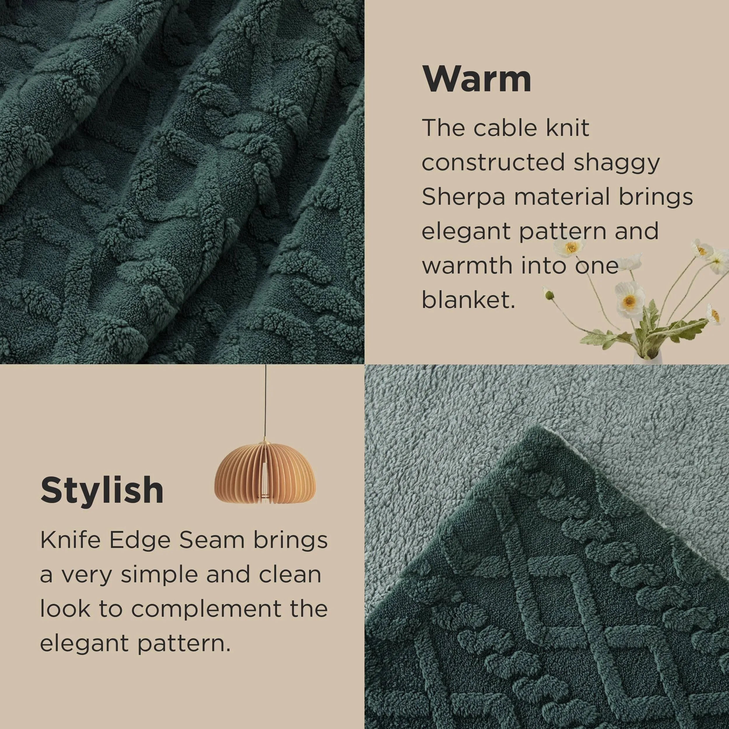 Bedsure Sherpa Throw Blanket For Couch