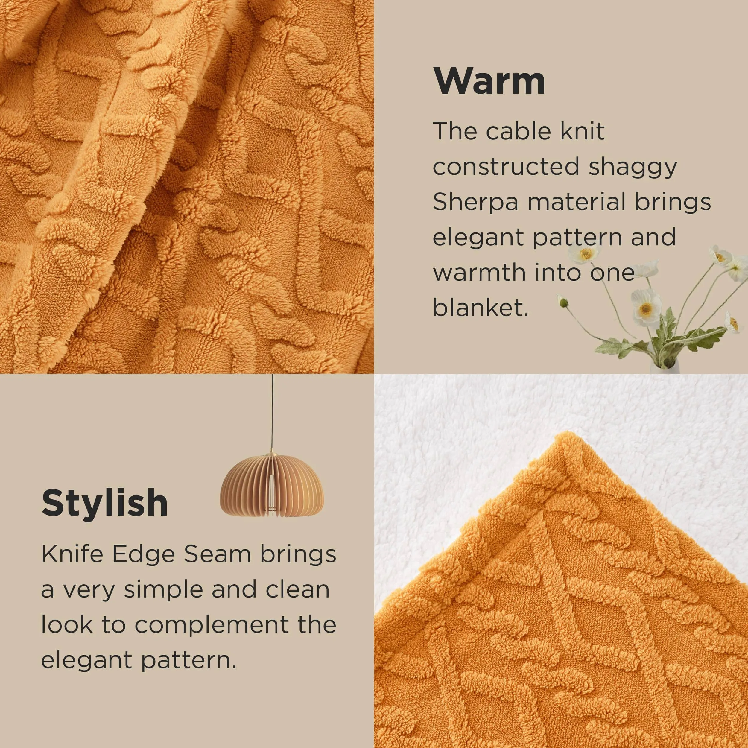 Bedsure Sherpa Throw Blanket For Couch