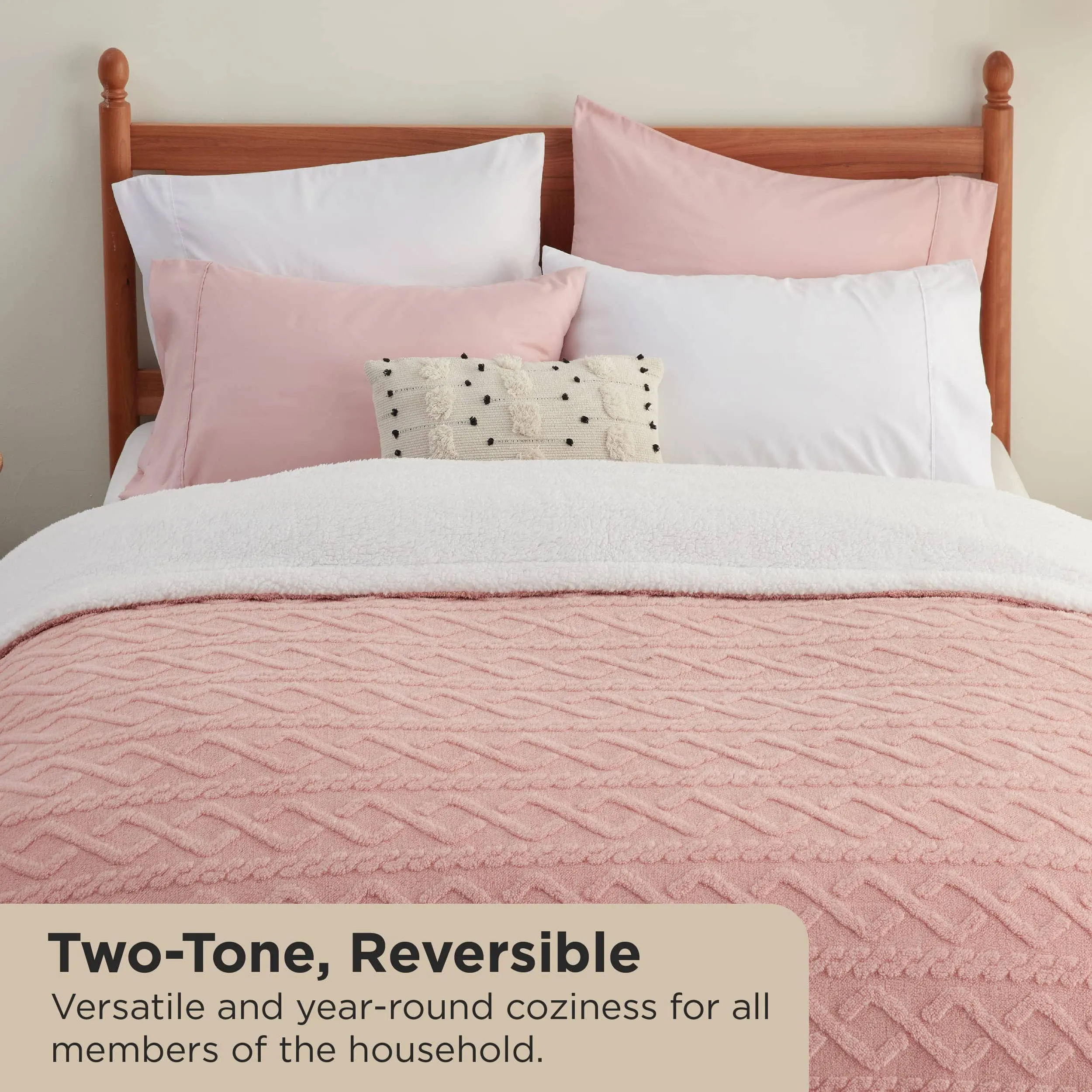 Bedsure Sherpa Throw Blanket For Couch