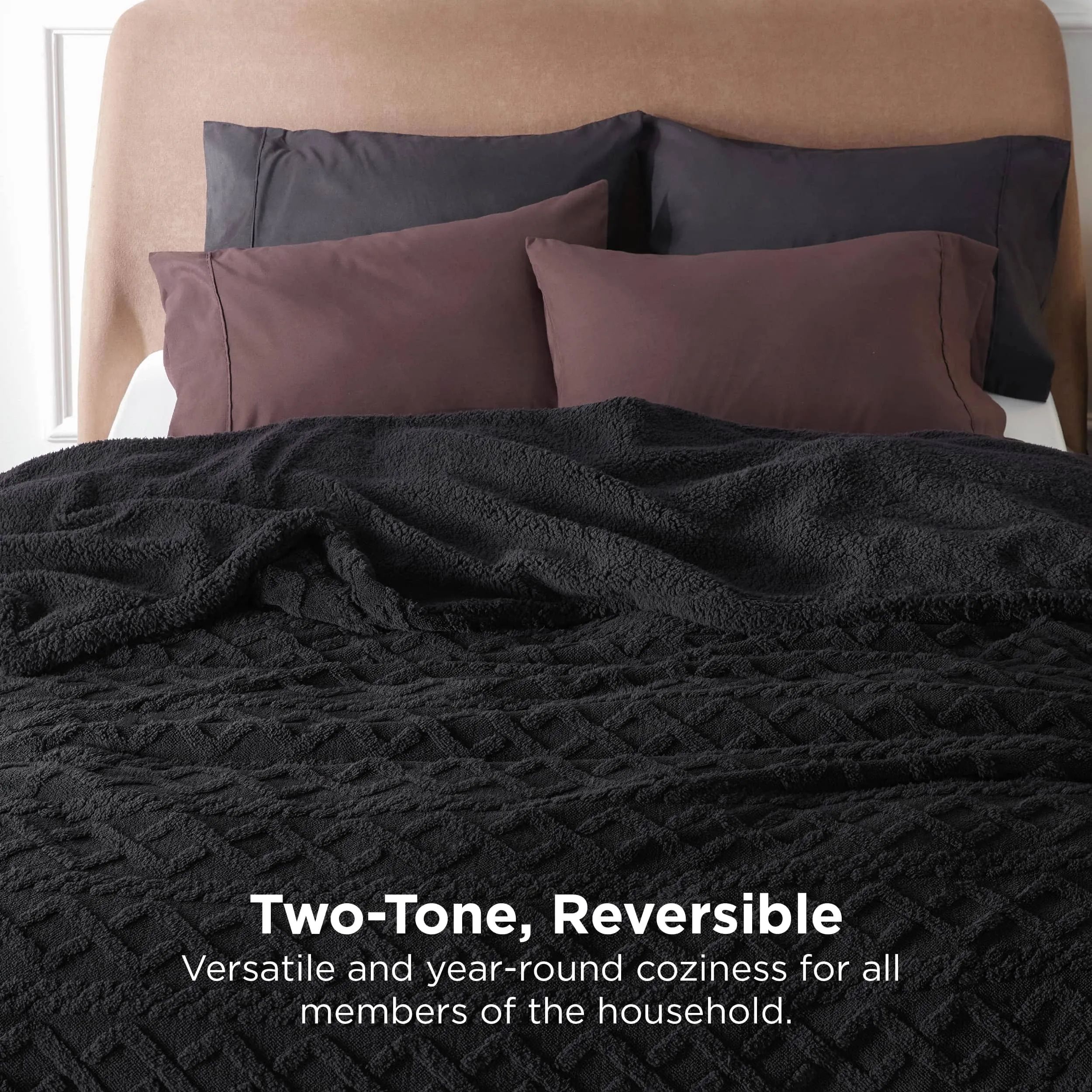 Bedsure Sherpa Throw Blanket For Couch