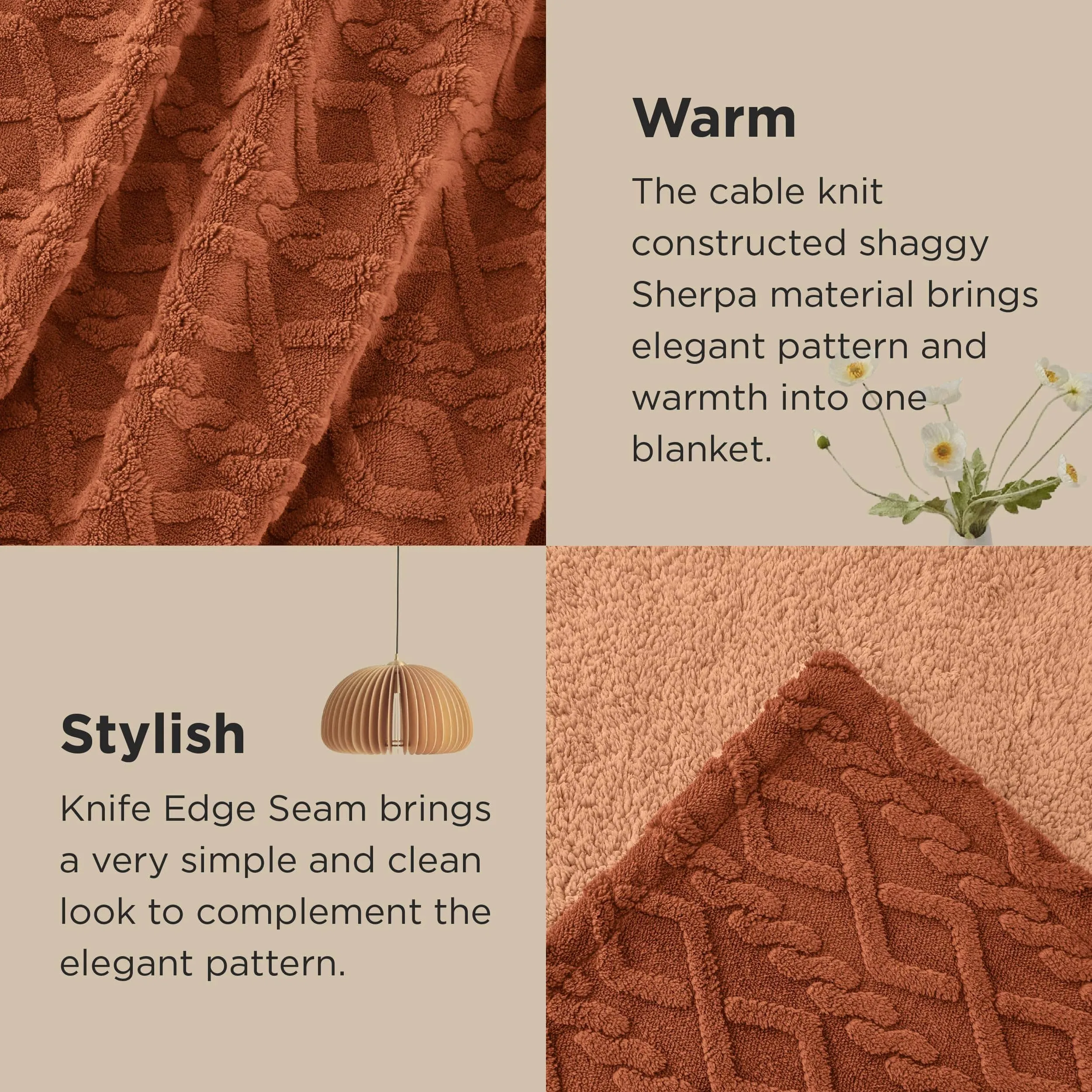 Bedsure Sherpa Throw Blanket For Couch