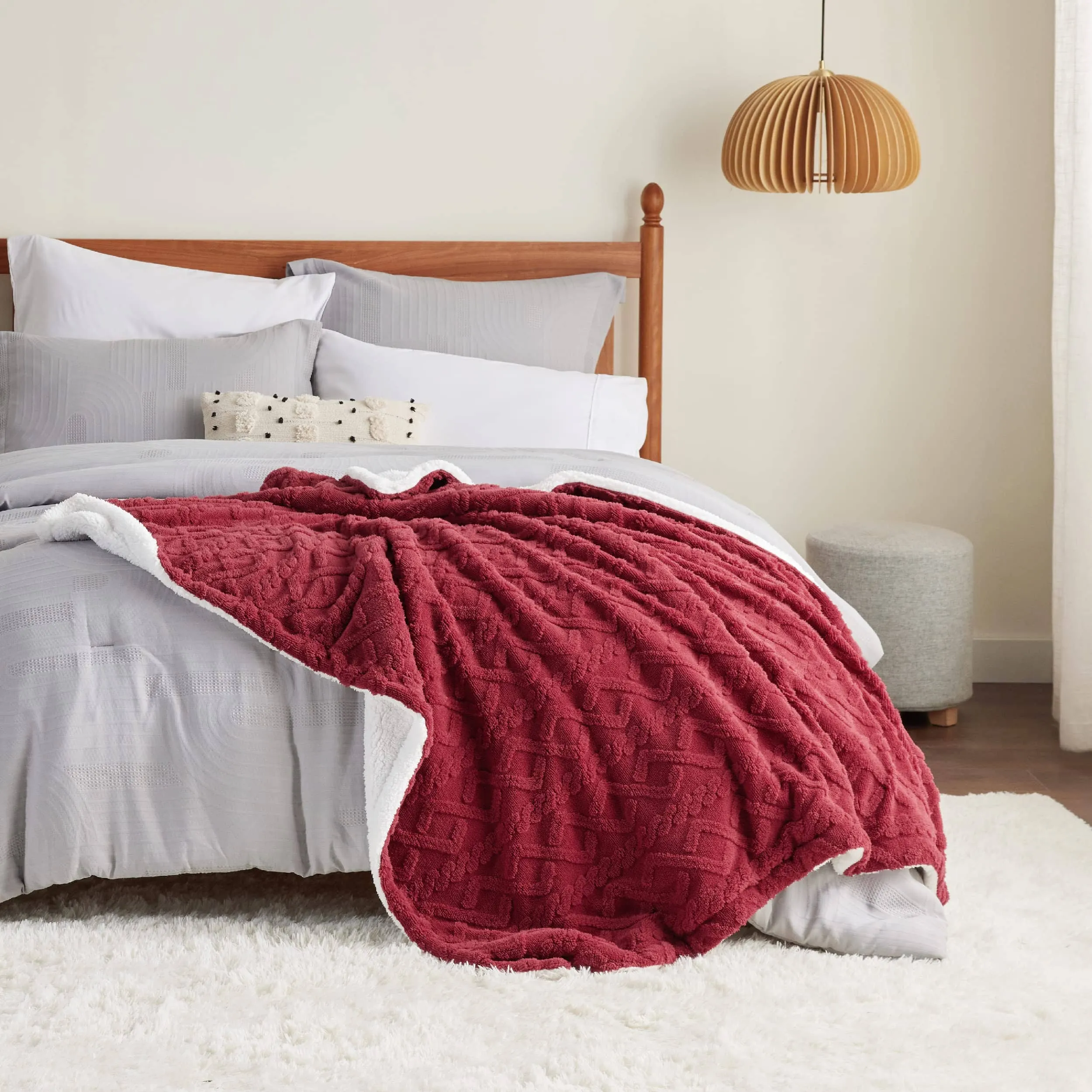 Bedsure Sherpa Throw Blanket For Couch