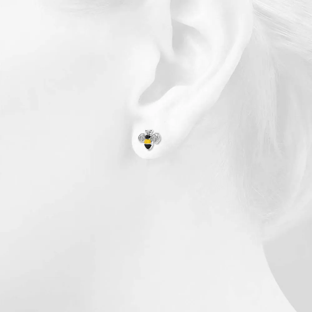 Bumblebee Crystal Earrings