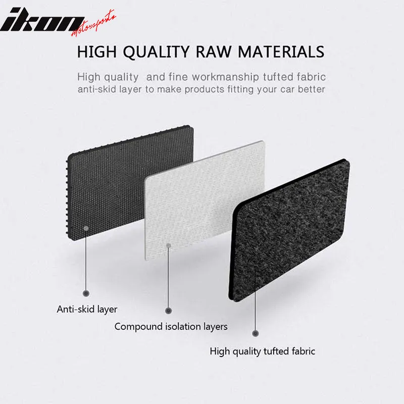 Car Floor Mat for 2003-2010 Ford Expedition Black Carpet 4PC Nylon