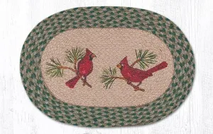Cardinals Oval Braided Placemat