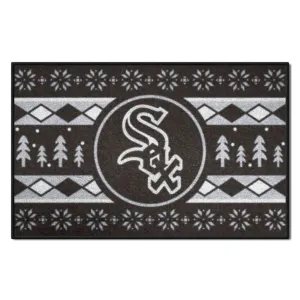 Chicago White Sox Holiday Sweater Starter Mat Accent Rug - 19in. x 30in.