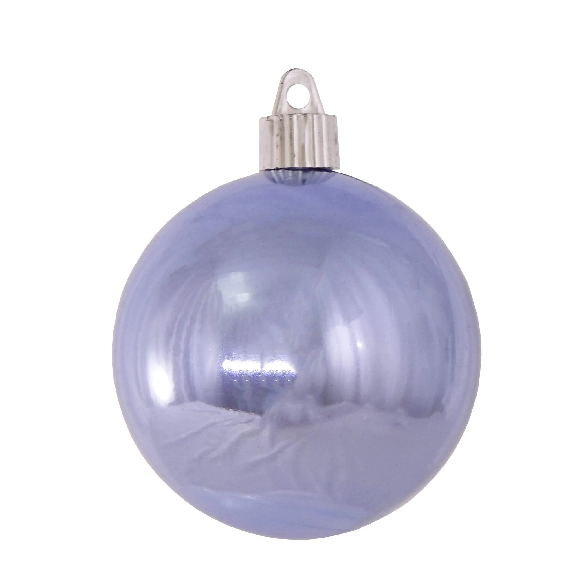 Christmas By Krebs 3 1/4" (80mm) Shiny Polar Blue [8 Pieces] Solid Commercial Grade Indoor and Outdoor Shatterproof Plastic, UV and Water Resistant Ball Ornament Decorations