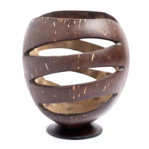 Coconut Shell Pen Holder/Stand | Wooden Pen Holders (Set of 1)