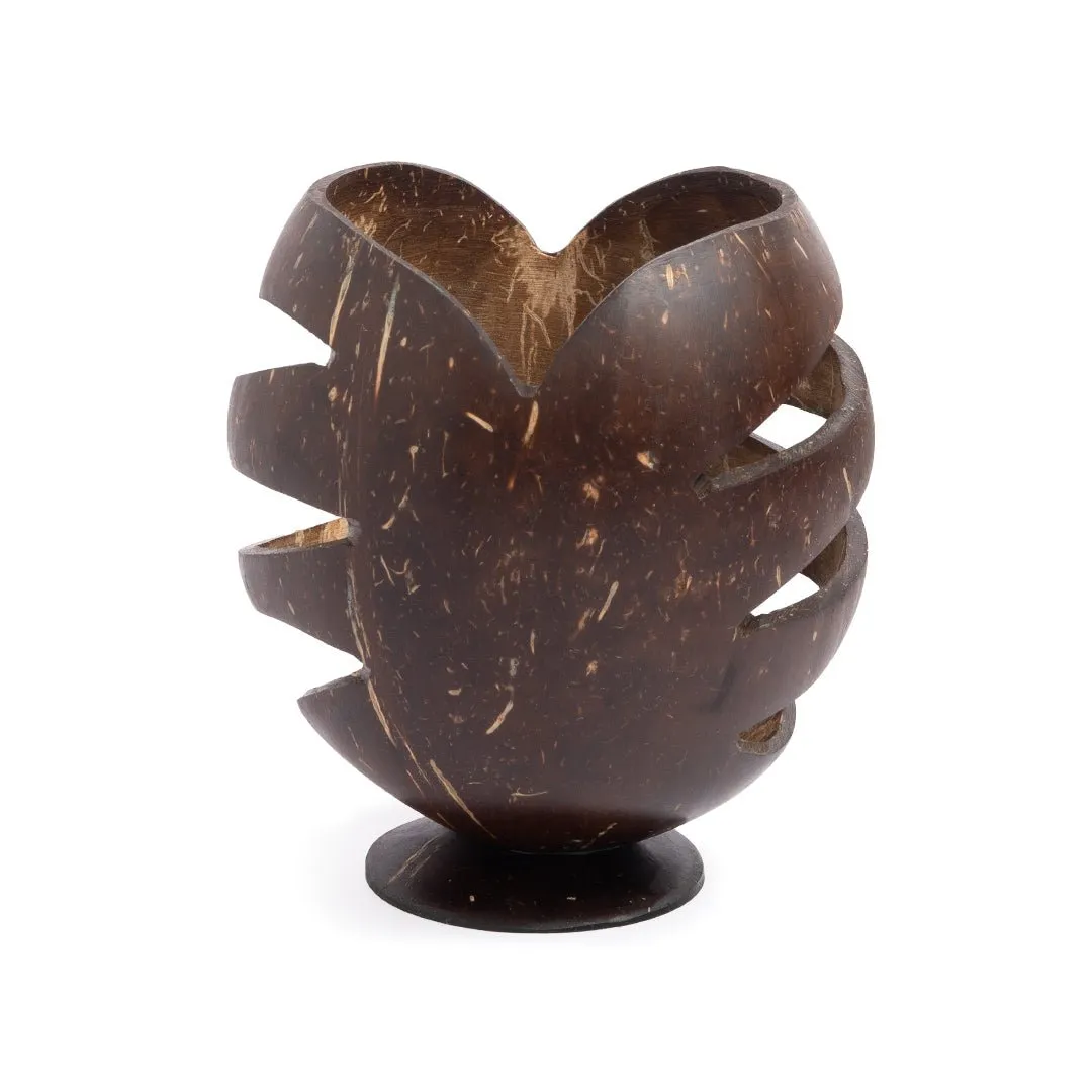 Coconut Shell Pen Holder/Stand | Wooden Pen Holders (Set of 1)