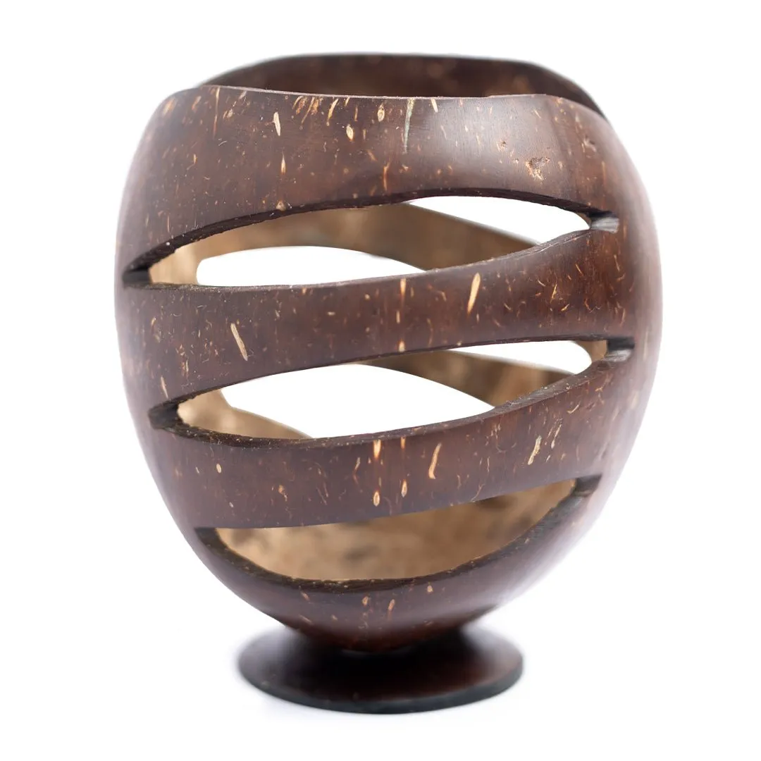 Coconut Shell Pen Holder/Stand | Wooden Pen Holders (Set of 1)