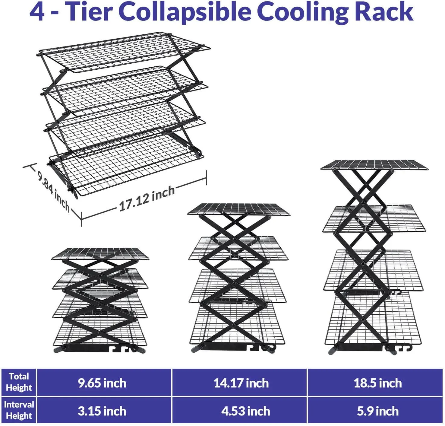 Collapsible Cooling Rack Expandable & Collapsible