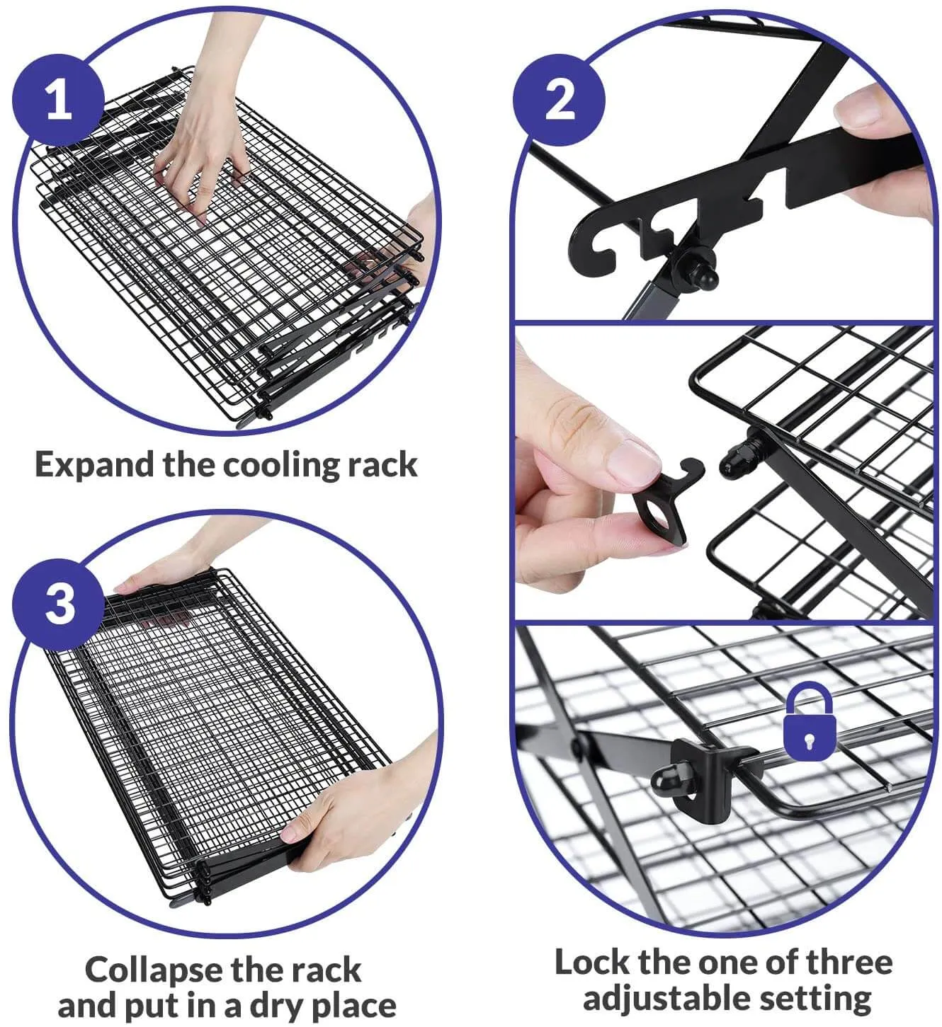 Collapsible Cooling Rack Expandable & Collapsible