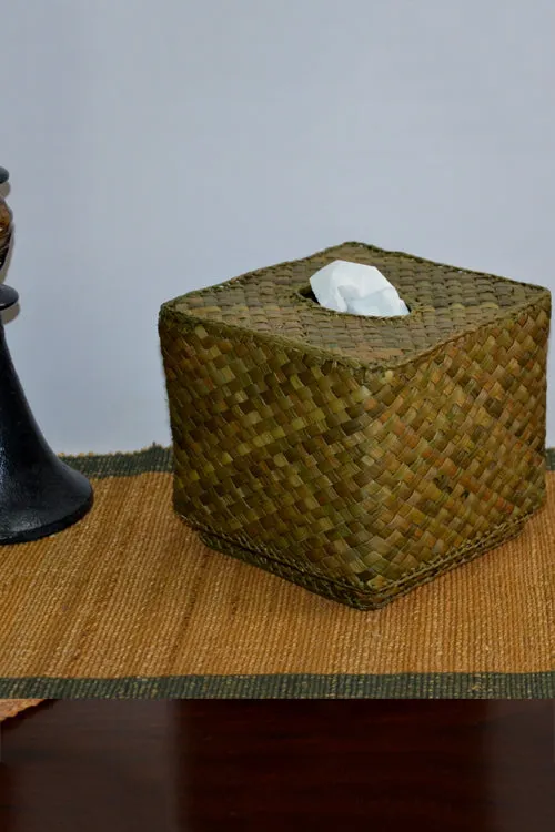 Dharini Screw Pine Boutique Tissue Box