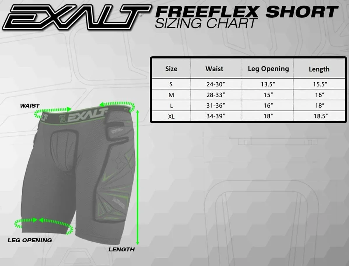 Exalt Paintball Freeflex Padded Slide Shorts - XL