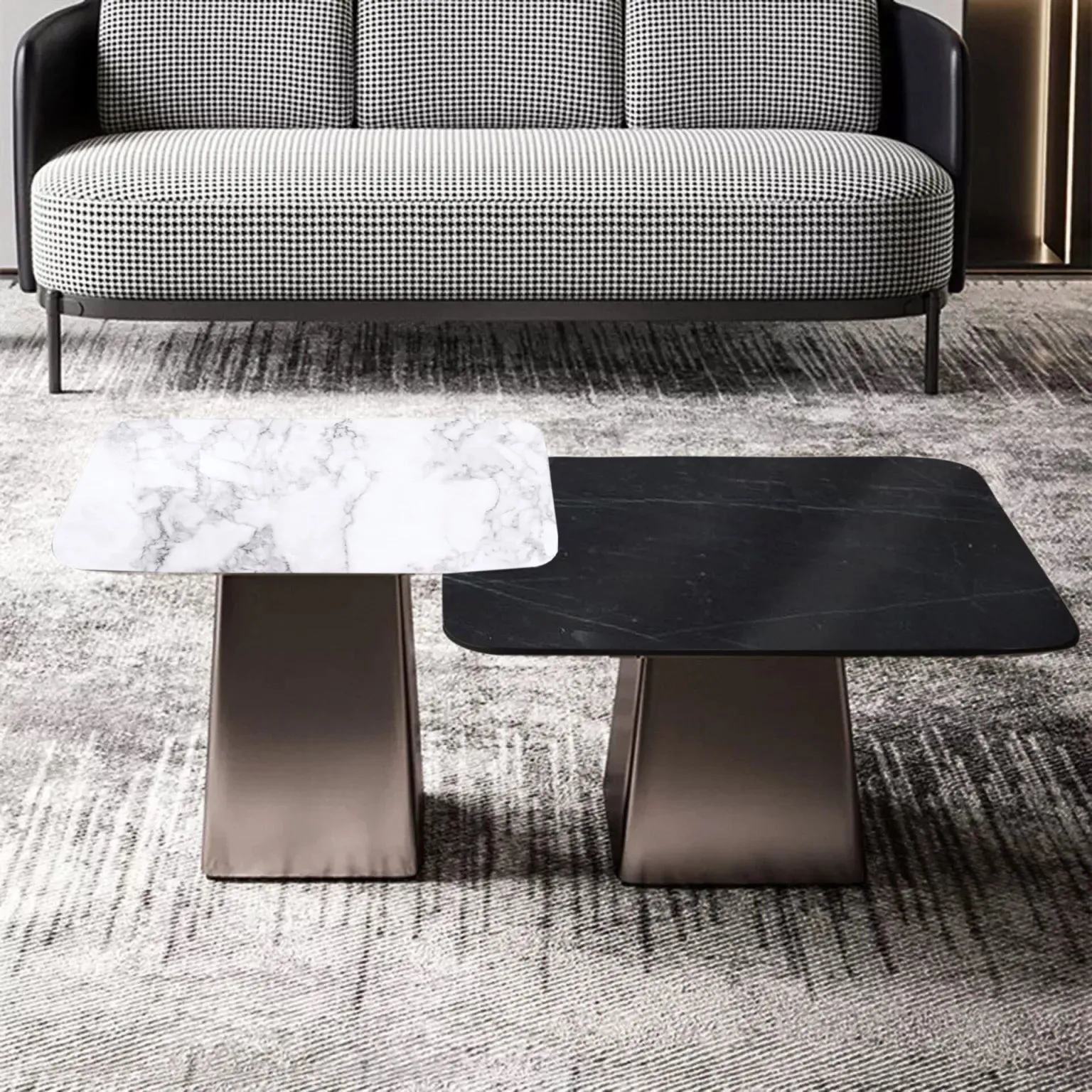 Flash Black Nesting Table Set of Two - Center Table