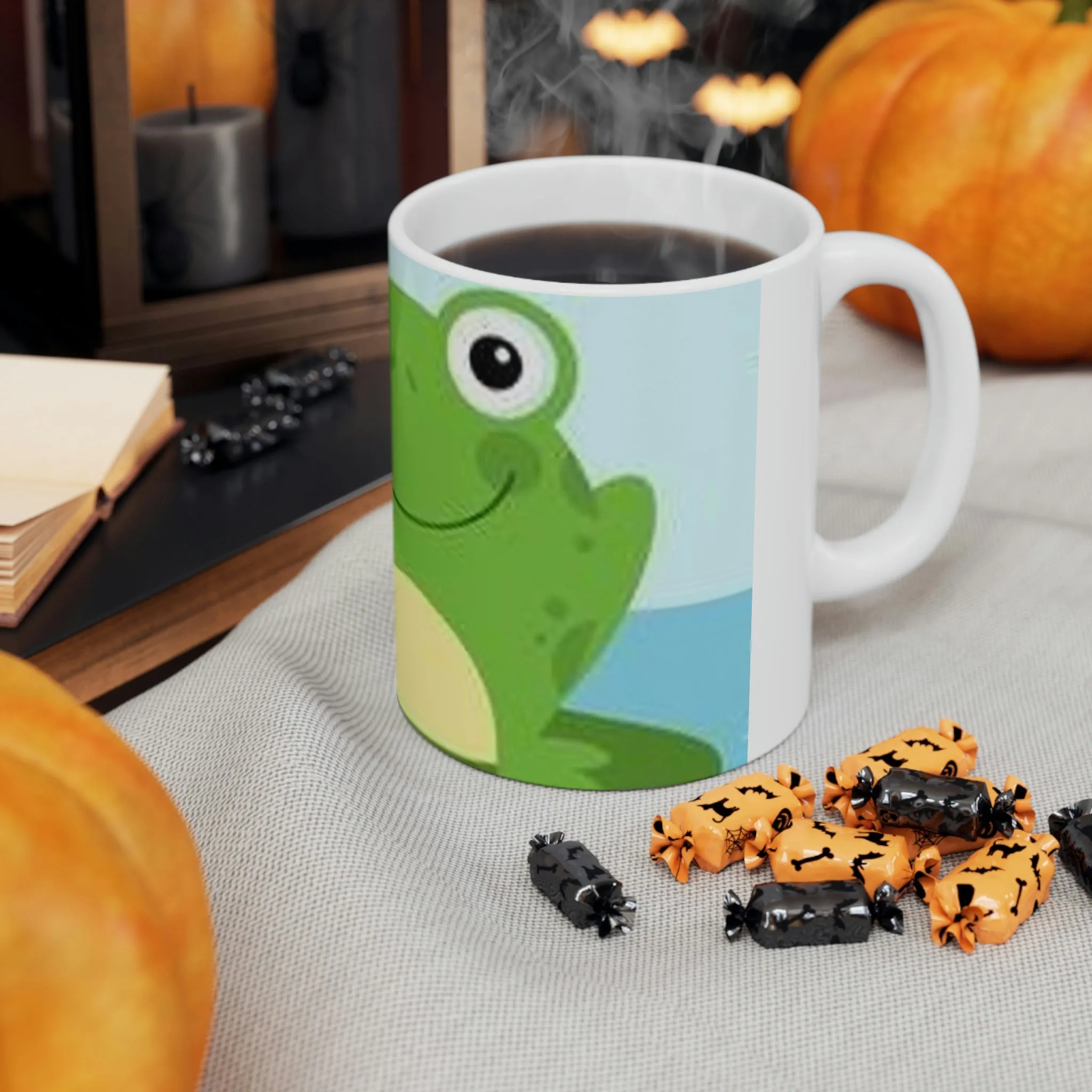 FroggiePond Ceramic Coffee Cups, 11oz, 15oz