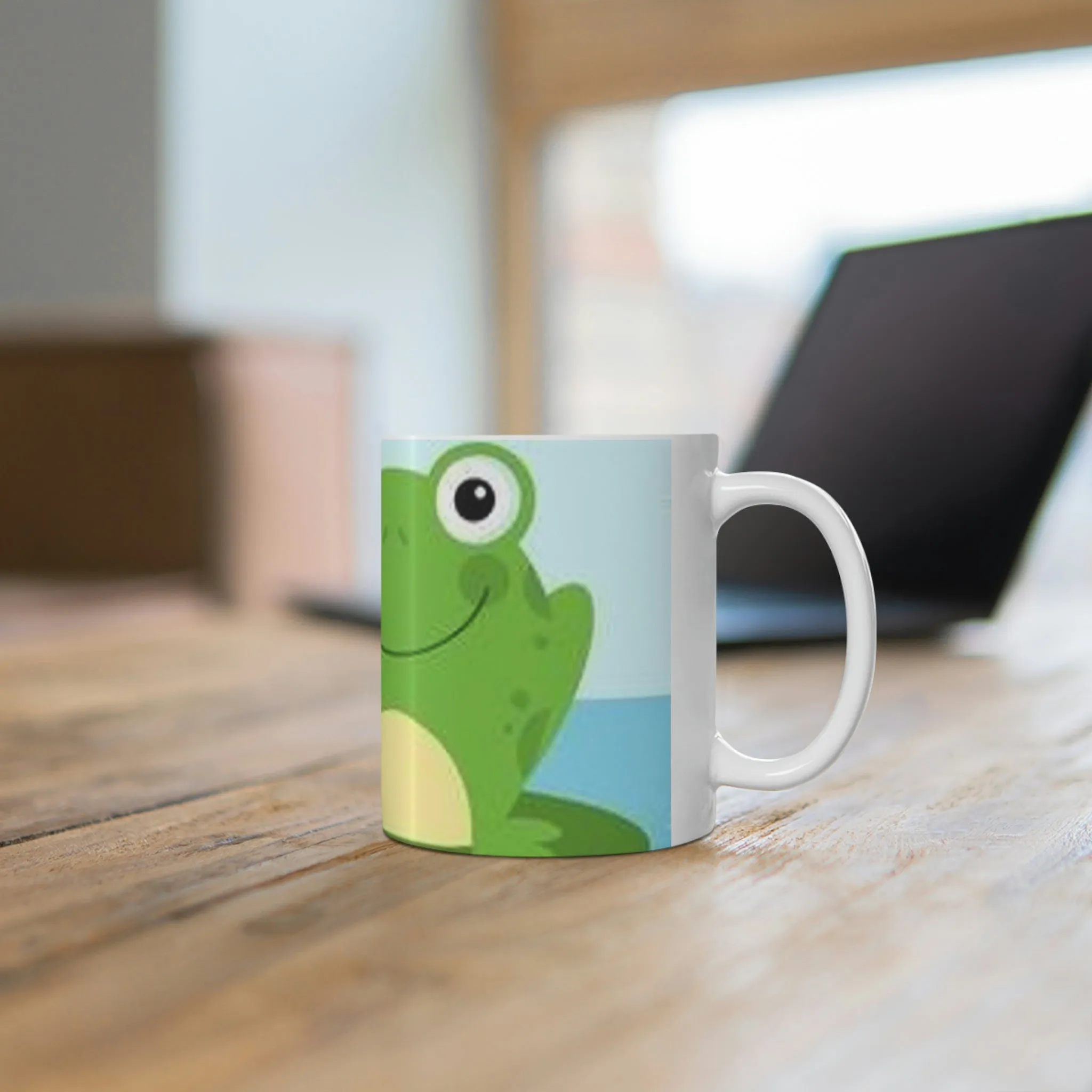 FroggiePond Ceramic Coffee Cups, 11oz, 15oz