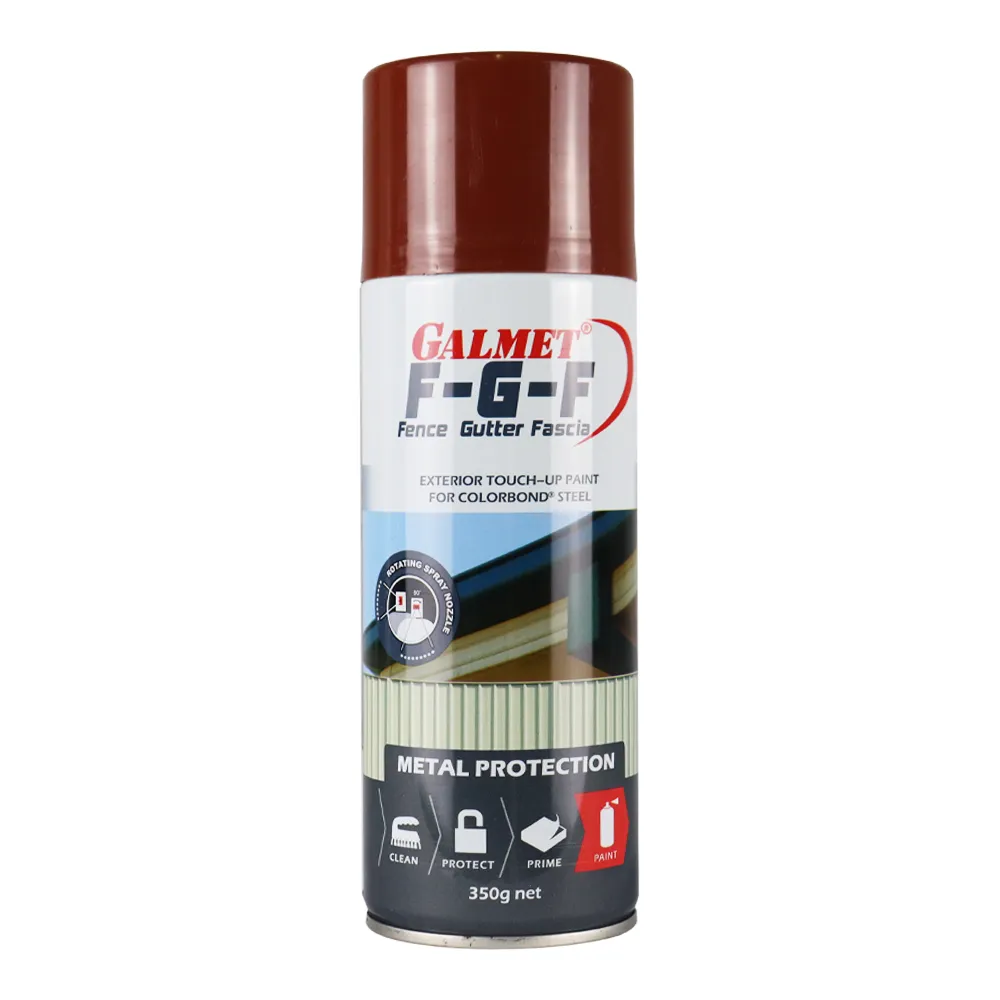 GALMET Fence Gutter Fascia FGF Colorbond 350g Spray Paint Aerosol Manor Red