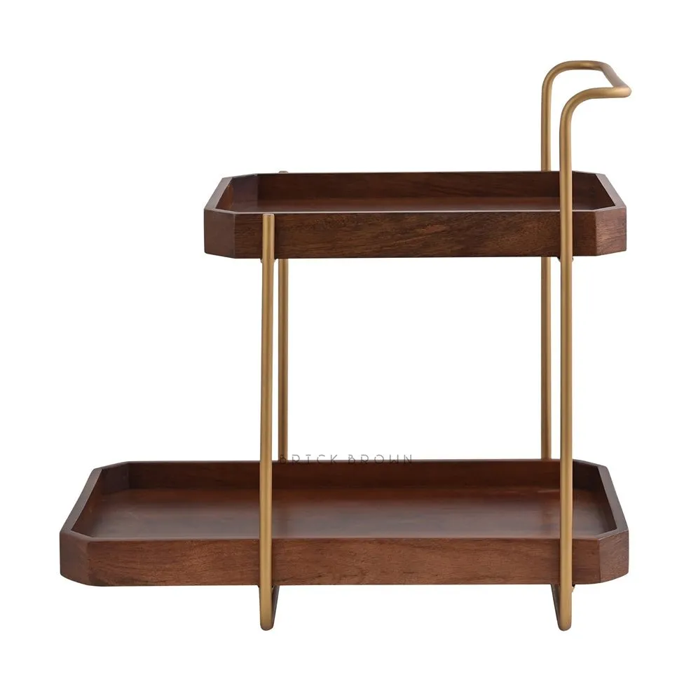 Handcrafted Homeydo 2 Tier Wooden Organizer