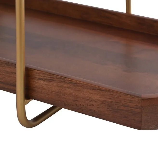 Handcrafted Homeydo 2 Tier Wooden Organizer