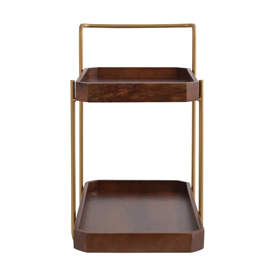 Handcrafted Homeydo 2 Tier Wooden Organizer