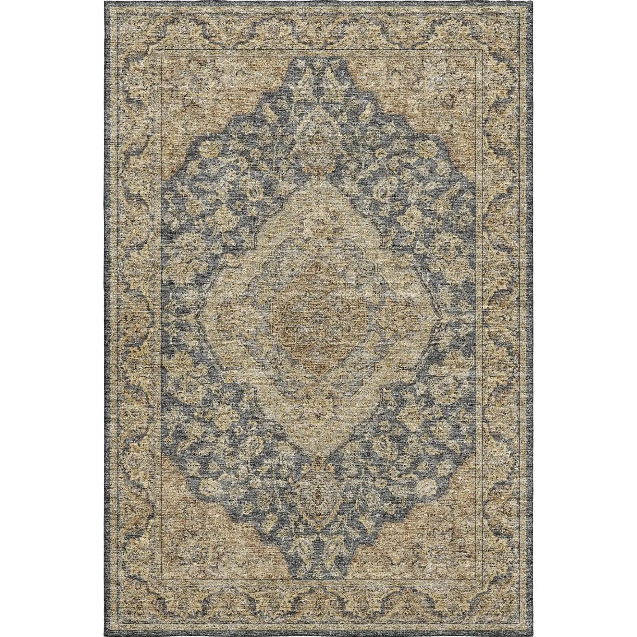 Hatay HY3 Charcoal Rug
