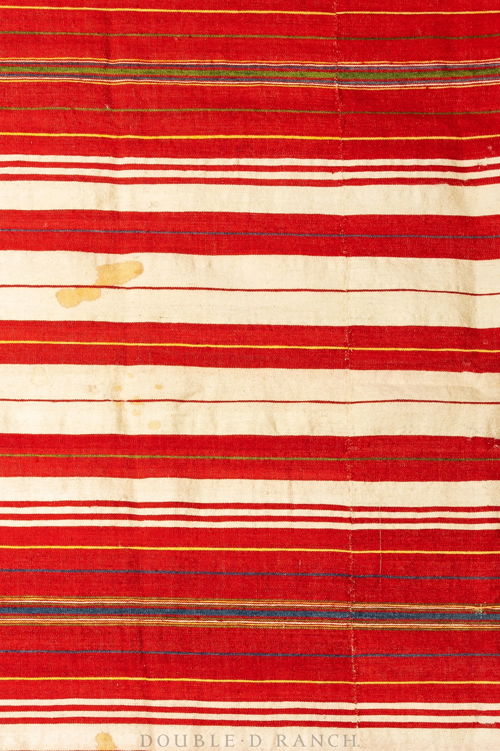 Home, Textile, Stripe, Handwoven, Vintage, Early 20th Century, 110