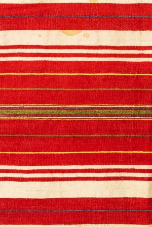 Home, Textile, Stripe, Handwoven, Vintage, Early 20th Century, 110